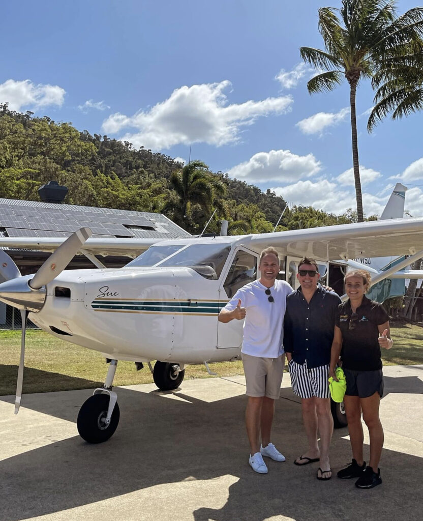 Ocean Rafting Scenic flight with plane. Credits to WaveAirQld on Instagram