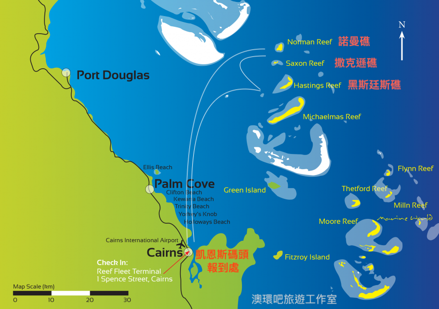 Down Under Cruise Boat Route & Map