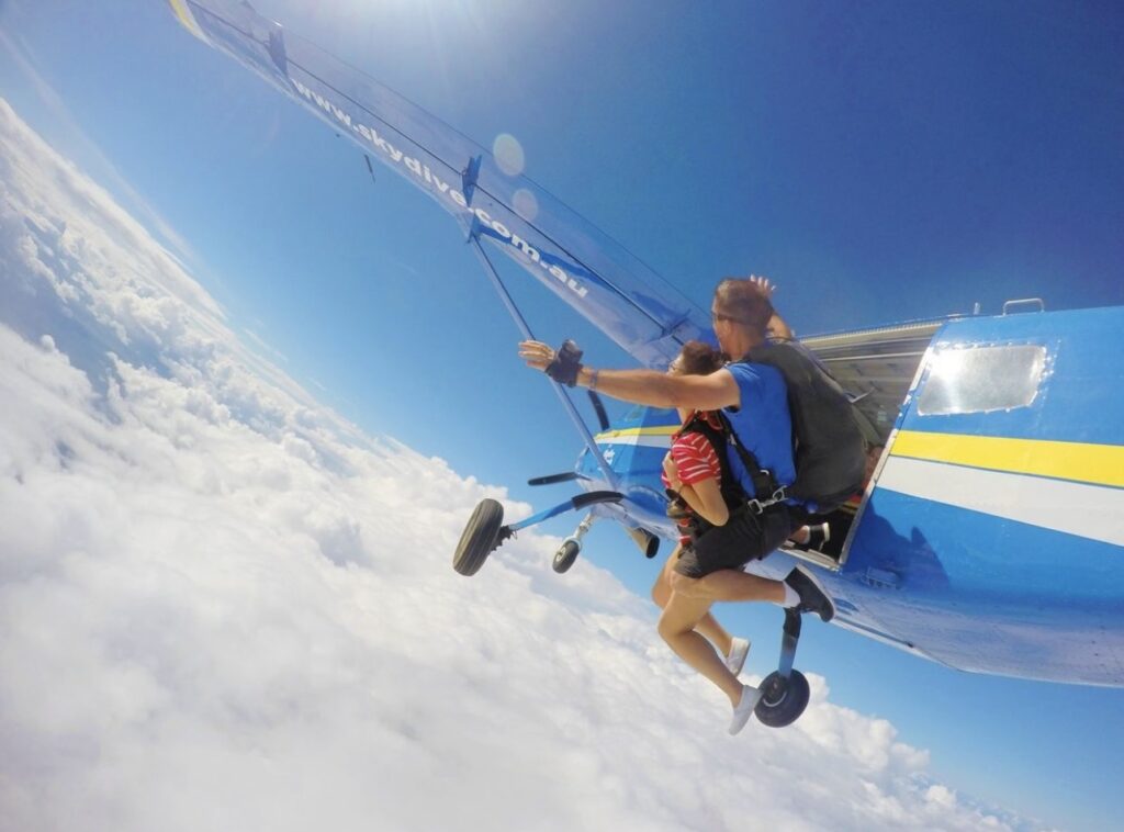 Skydive Jump. Photo credit: Skydiveaustralia on Instagram