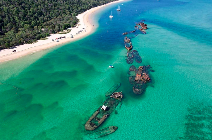 beauty of Moreton island. Photo credits @ Australian sunset safaris on Instagram