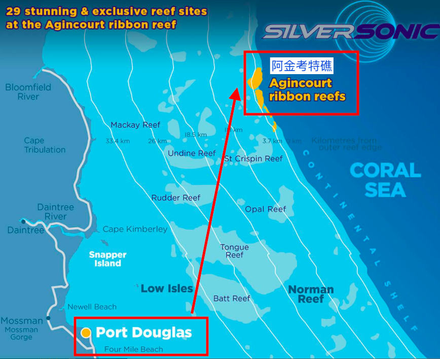 Silversonic snorkel & dive sites