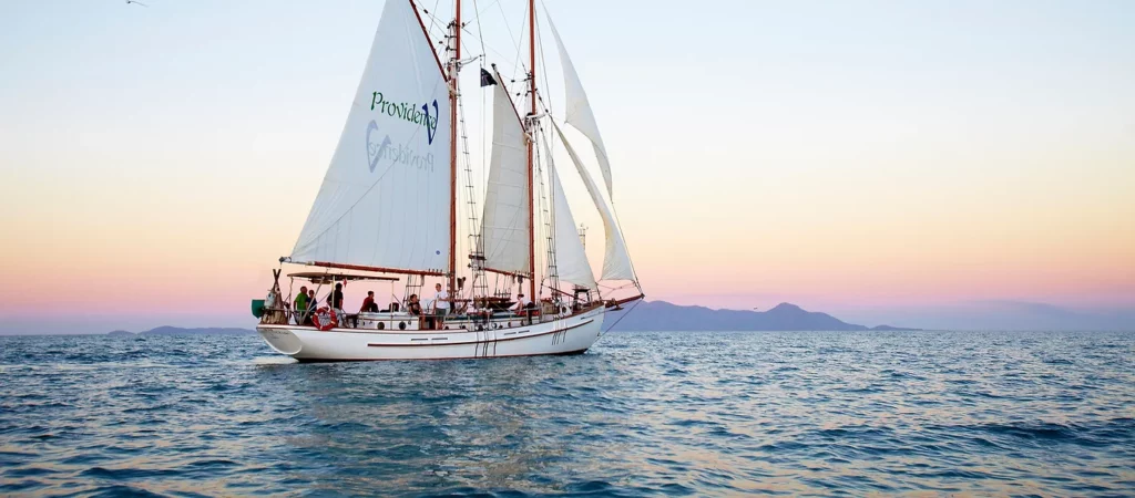 Providence Sunset sailing - Photo credit @Providence Whitsundays on website