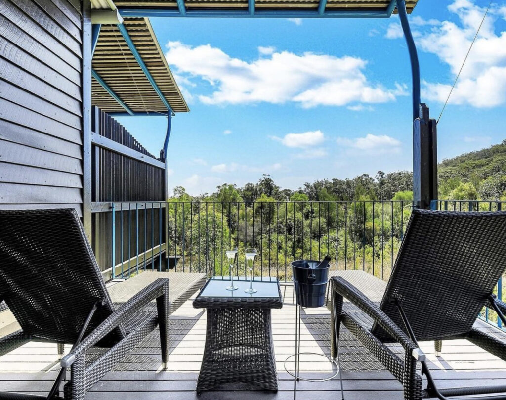 Wallum Resort Hotel Room Balcony. Photo credit @kingfisher bay resort on website