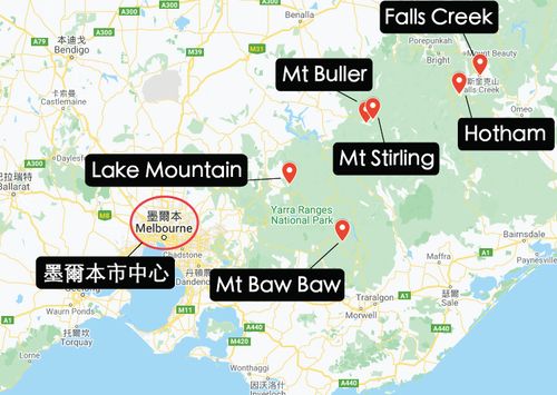 Map of Mt buller