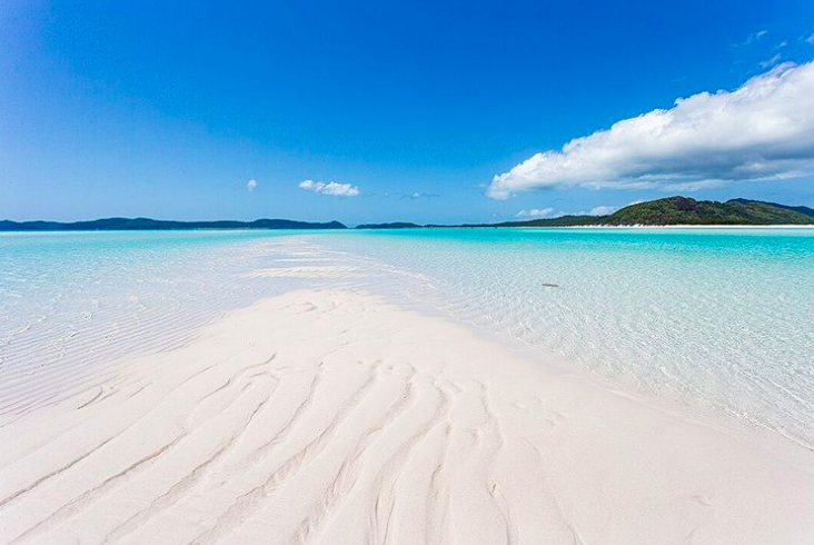 Whitehaven Beach. Photo credit:@ whitsundaysphotographyon Instagram