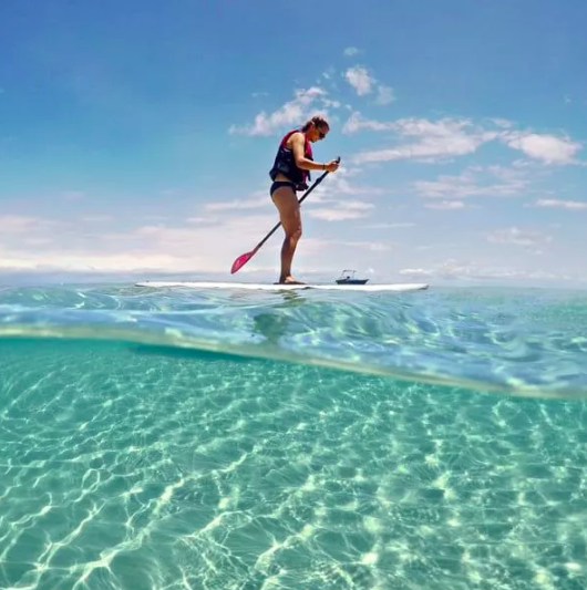 SUP. photo credit :@adventuremoretonisland on website