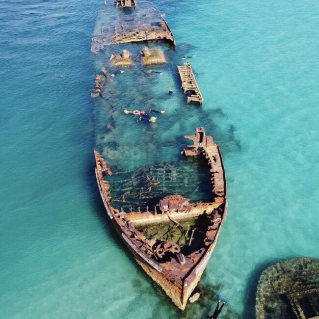 Shipwreck.Photo credit: adventuremoretonisland on Instagram