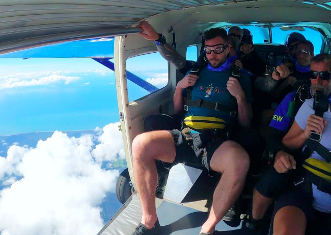 Door opened. Photo Credit @skydiveaustralia on Instagram