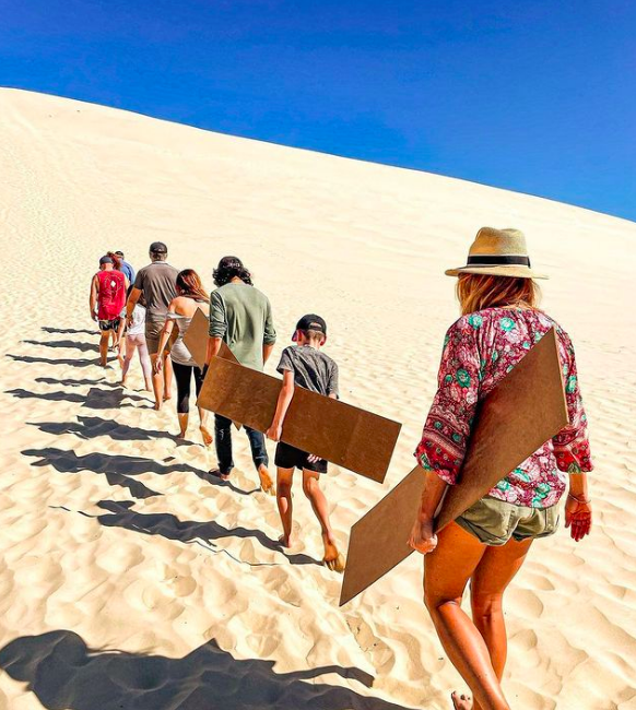 sand boarding. photo credit @suitcasesoutars on instagram