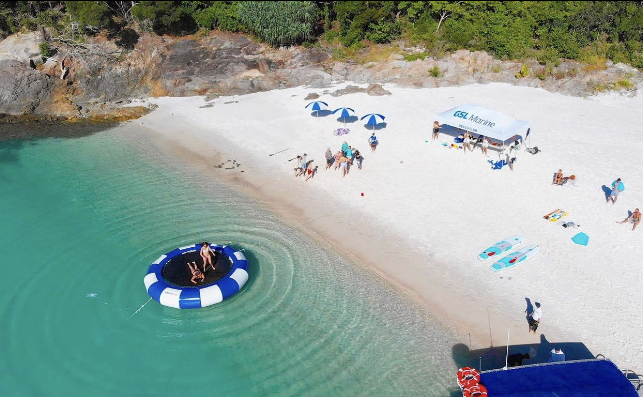 Whitehaven beach activities. GBR diving. Skydive Australia. Photo credit @gslmarine on Instagram