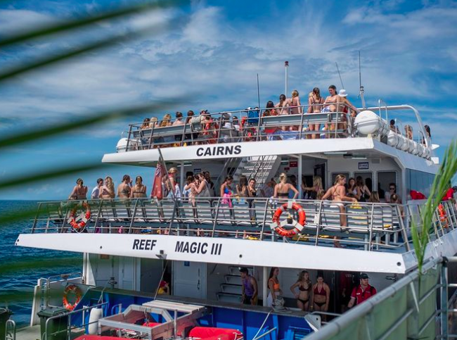 Reef Magic boat 2.Photo credit @reefmagiccairns on Instagram