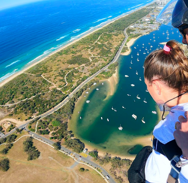 Amazing view skydive in Surfer Paradise. oto credit @SkydiveAustralia on website