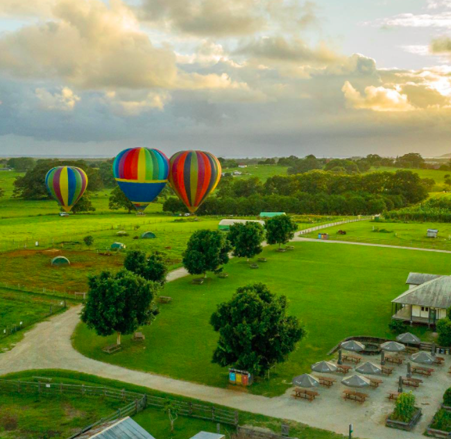 Hot Air Ballooning in Byron style. Photo credit @just_guswado on Instagram