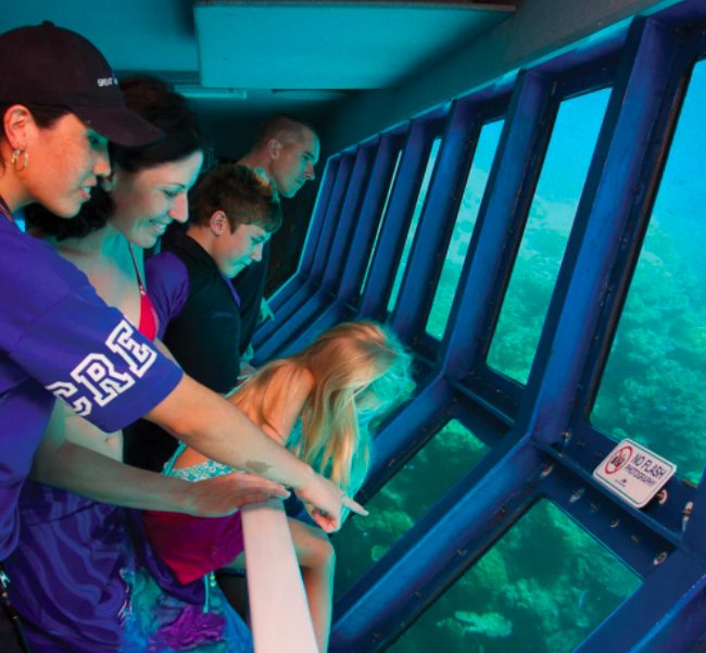 Underwater observatory Great Barrier Reef Cairns. Photo credit @greatadventure on website