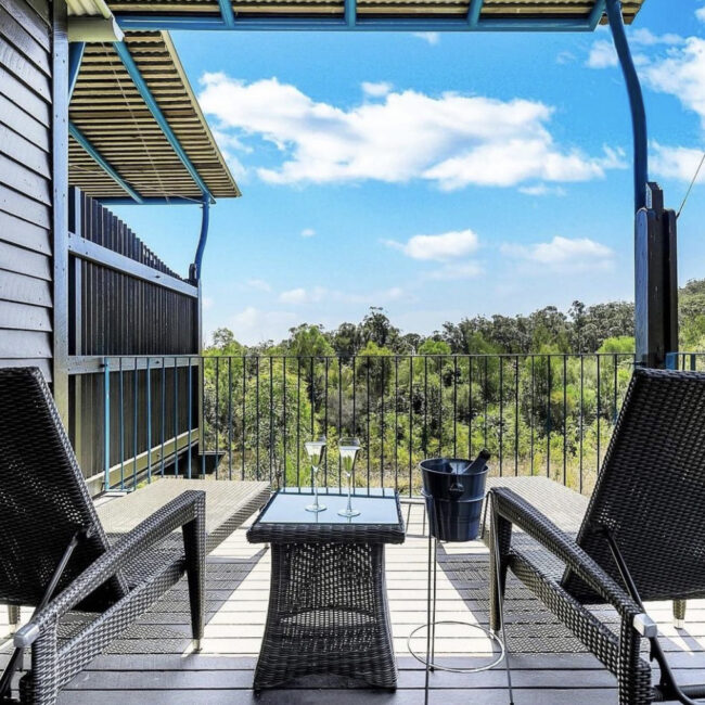 Wallum Resort Hotel Room Balcony. Photo credit @kingfisher bay resort on website