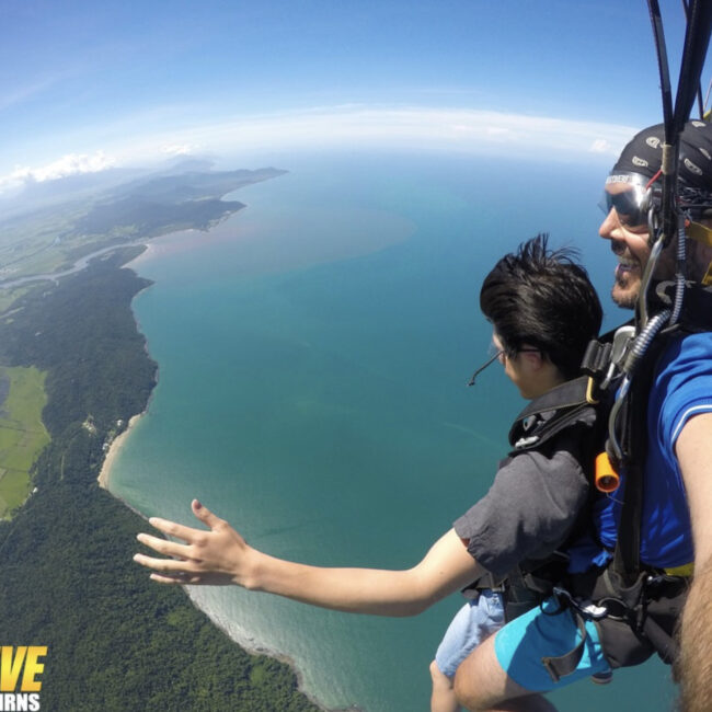 Skydive in Cairns. Photo credit @ 1300skydivecairns on instagram